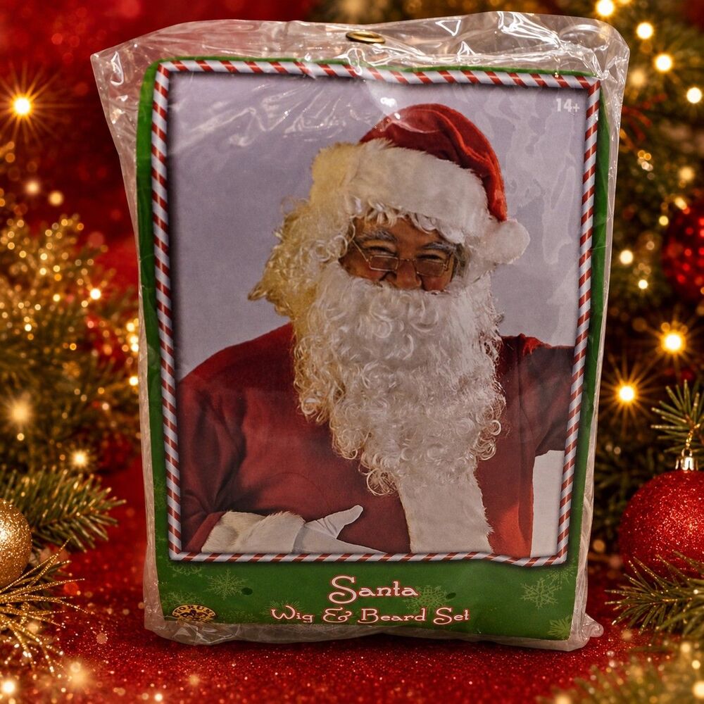 Rubie’s Adult Santa Claus White Curly Costume Wig Only No Beard/ Suit Christmas